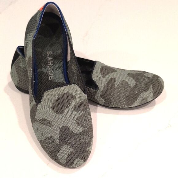 Rothy's The Loafer Olive Camo Slip On Flats Size 7.5 - Picture 10 of 10